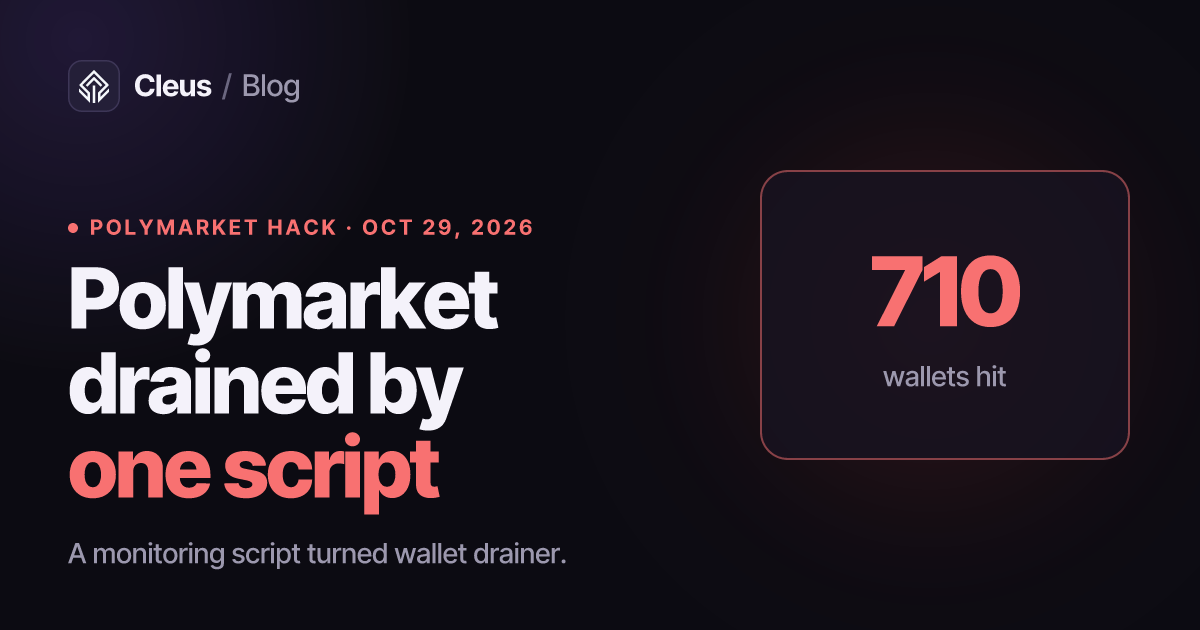 Polymarket Hacked: How a Hijacked DebugBear Script Drained About $2.7M From Traders