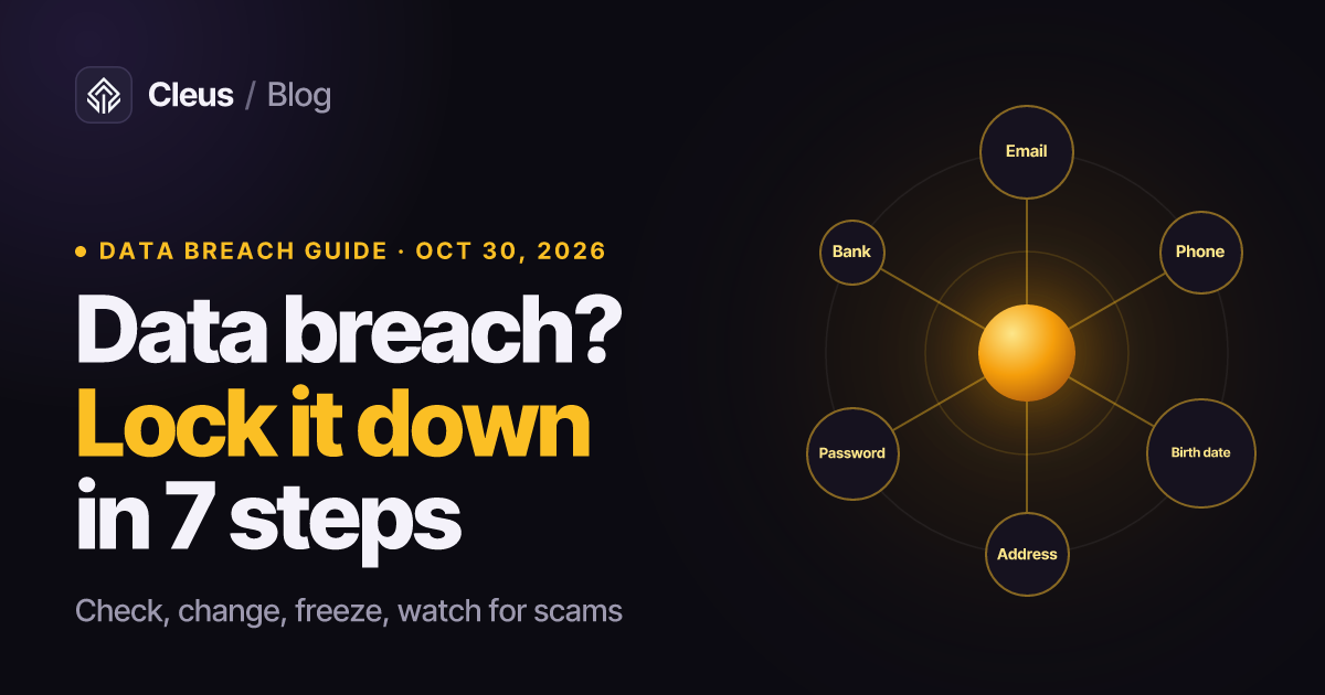 What to Do After a Data Breach: Check If You Were Leaked and Lock Down Your Accounts